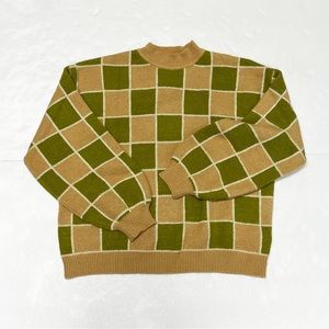 Tan/Green Sweater